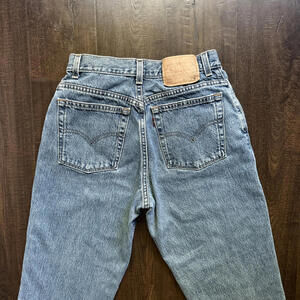Vintage Levi 550 Jeans USA Made Cotton 26x27 Sz 10 Women Hi Waist 90s Y2K Boho
